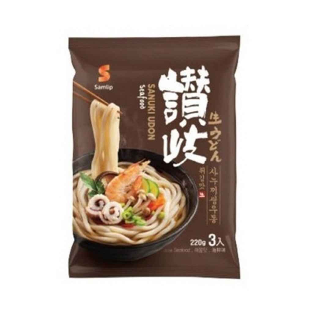 Samlip Dried Noodle With Soup(Seafood) 3EA 214g